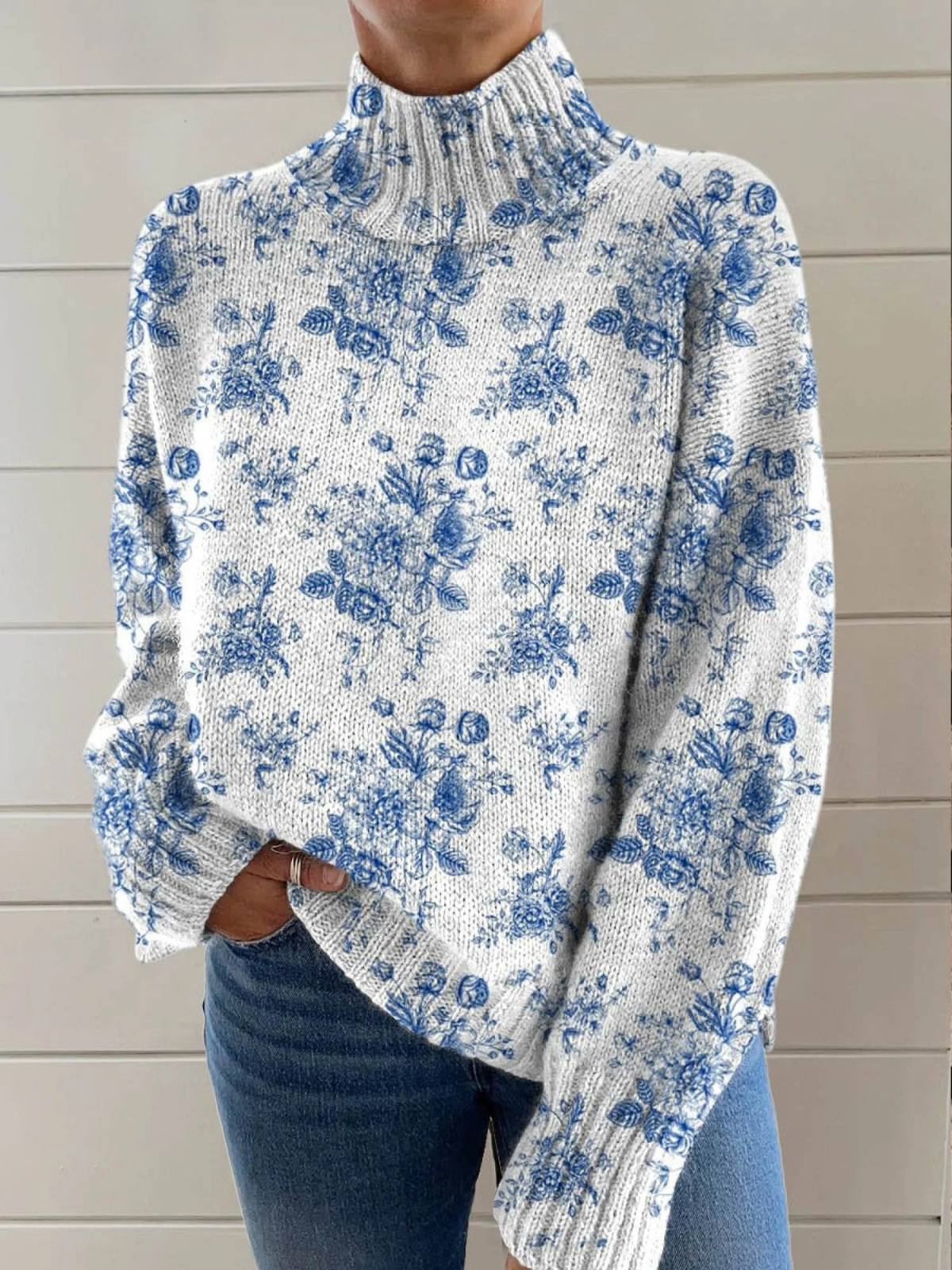 Ruby | Blossom Turtleneck Sweater